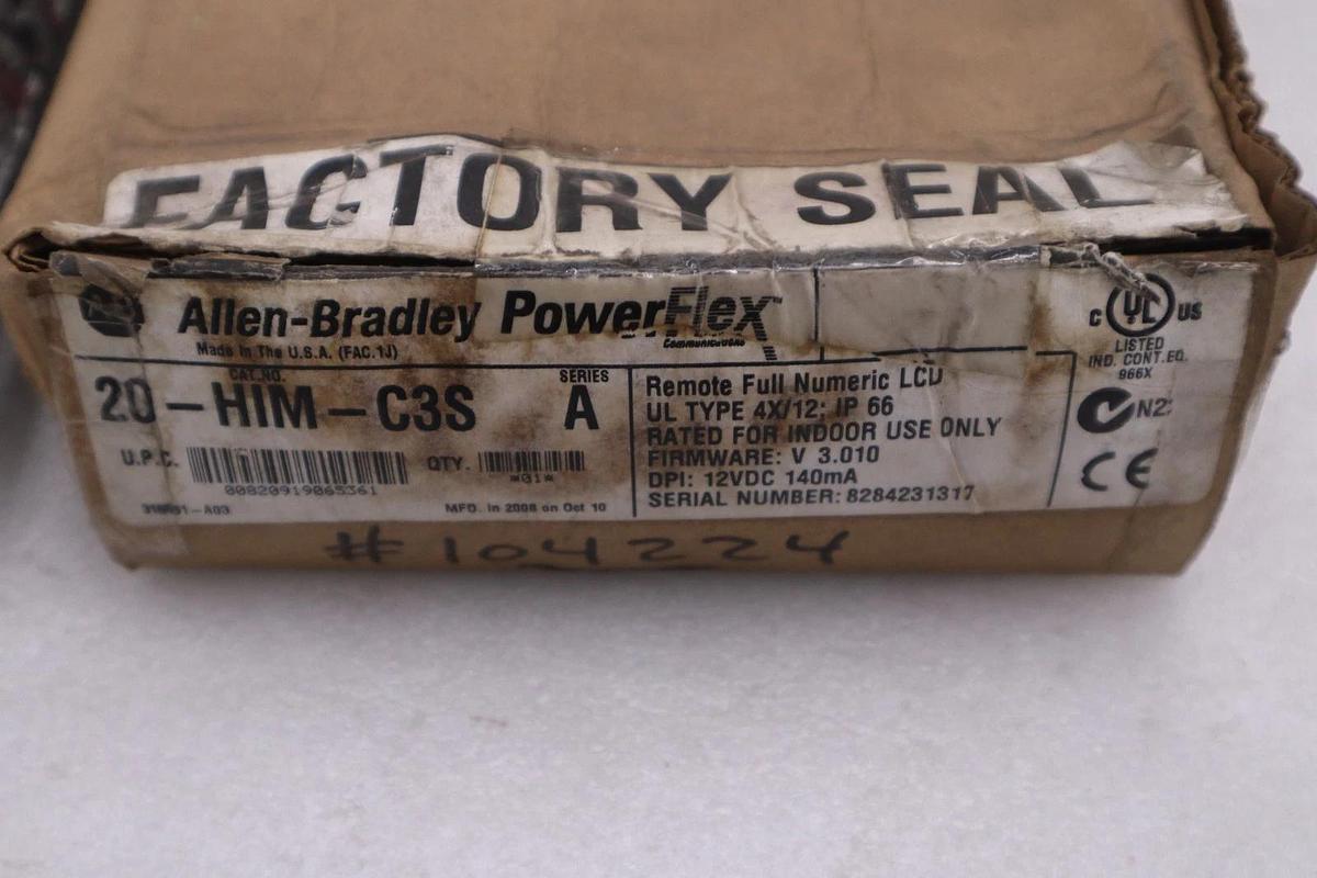 Used Allen Bradley 20-HIM-C3S PowerFlex 7-Class Remote HIM - STOCK GF267