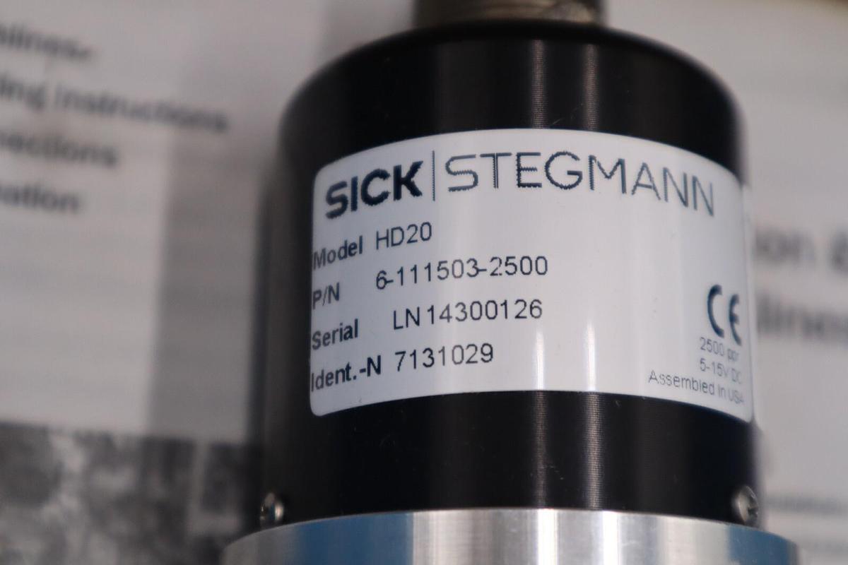 Used SICK STEGMANN HD20 ENCODER 6-111503-2500 NEW IN BOX STOCK G244