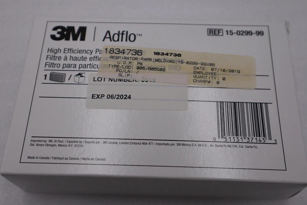 3M Adflo PAPR High Efficiency Particulate Filter 15-0299-99 STK H366A