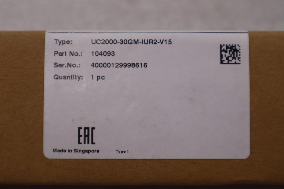 NEW UC2000-30GM-IUR2-V15 PEPPERL+FUCHS SENSOR STOCK K-3923A