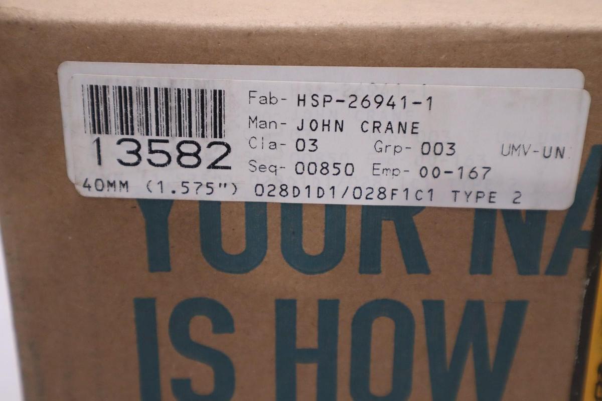 JOHN CRANE HSP-26941-1 40MM TYPE 2 DBL 2.125" - NEW - STOCK GF901