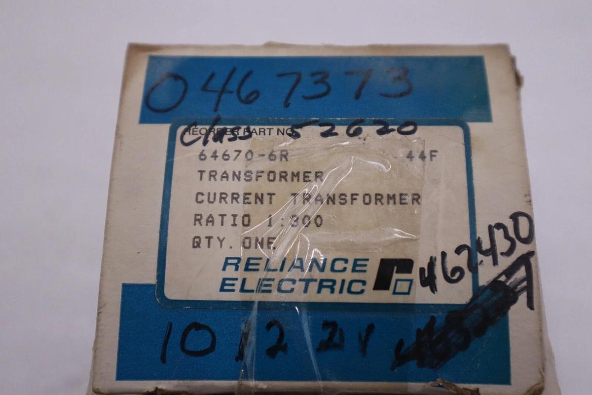 Used RELIANCE ELECTRIC 64670-6R 300:1 Current Transformer STOCK G644A