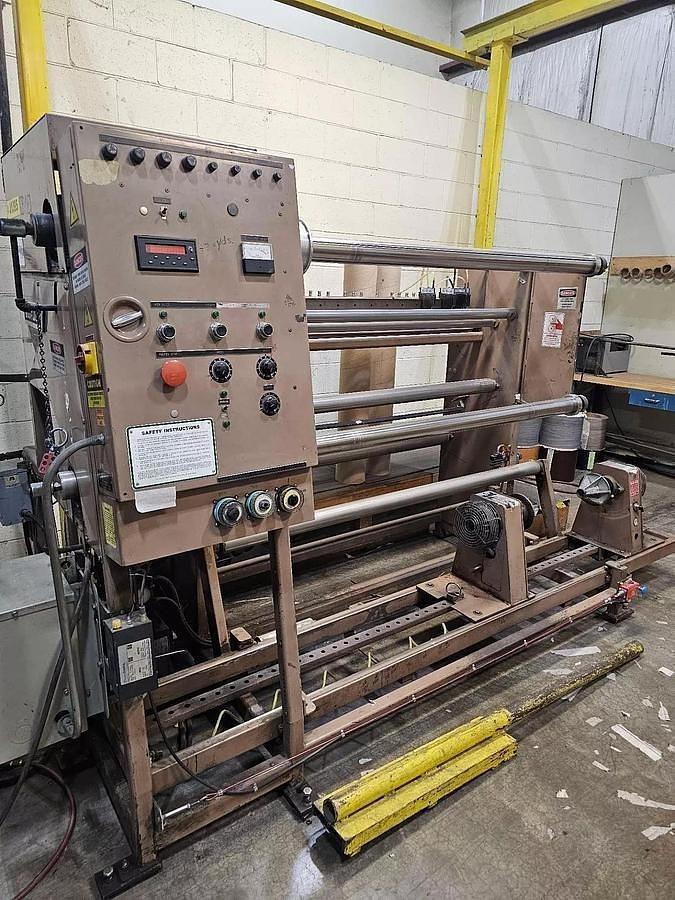 Used 64" WIDE VOORWOOD DUPLEX SLITTER REWINDER MODEL S64-24/24S