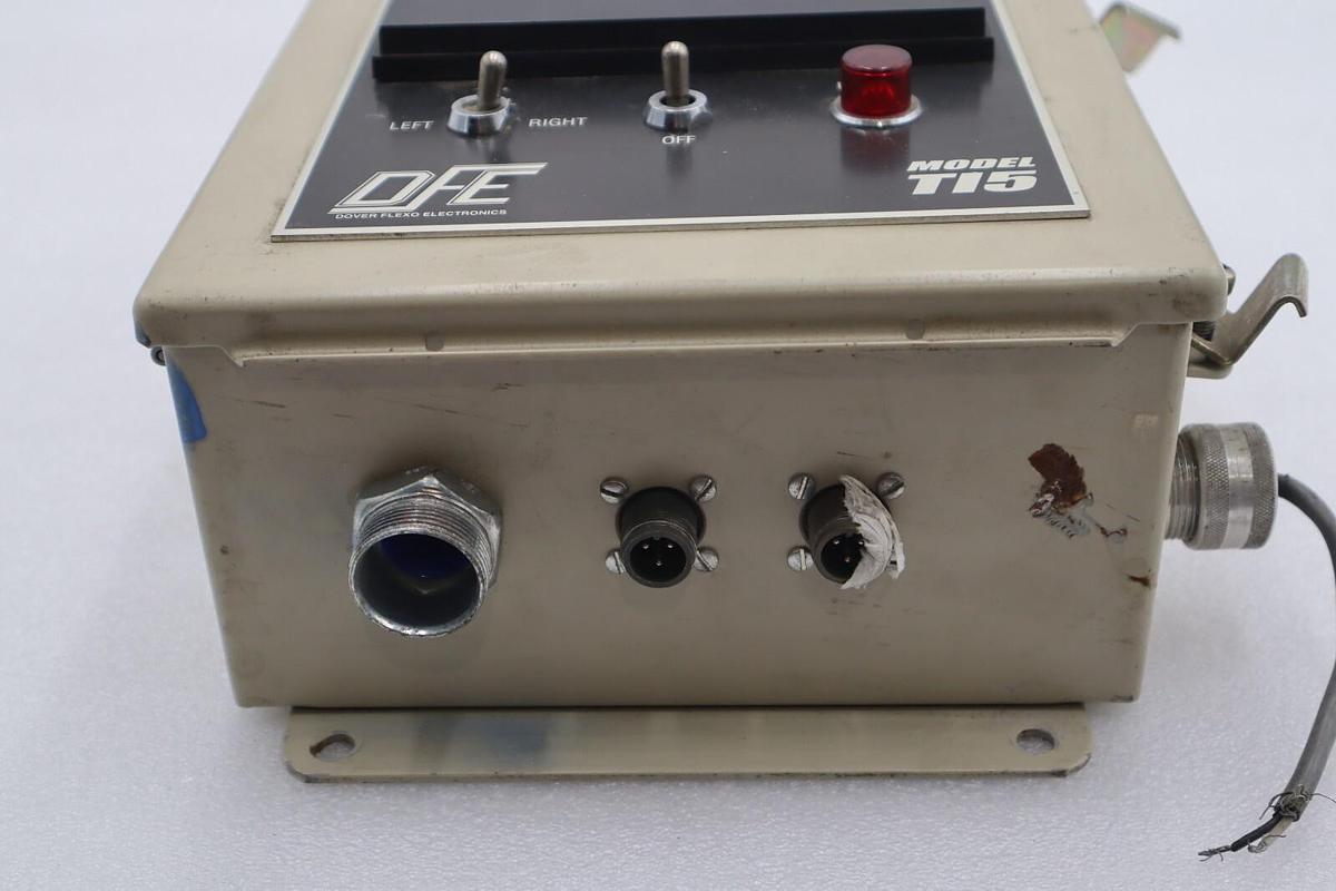 Used Dover Flexo Electronics Model T15 Carriage Idler Tension Indicator #4116