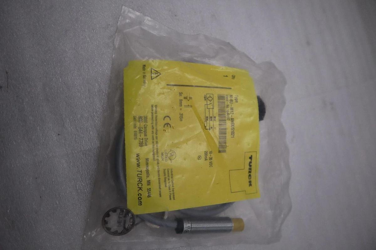 Used NEW TURCK PLC Sensor Switch NI 8U-M12-AN6X/S1021 / 1644197 STOCK H1471A