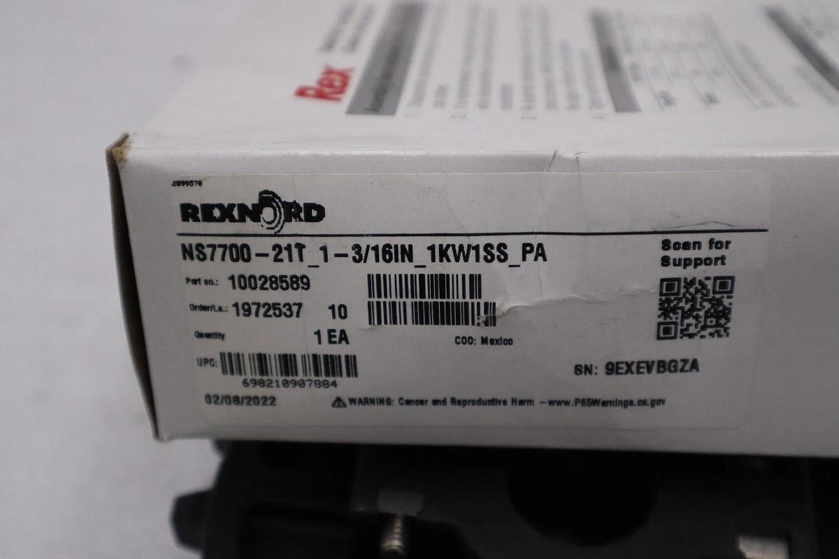 Used NEW REXNORD NS7700-21T 1-3/16 IDL SPROCKET STOCK G893