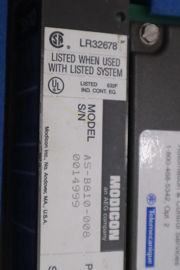 Used NEW IN BOX  MODICON AS-B810-008 OUTPUT MODULE STOCK G152A