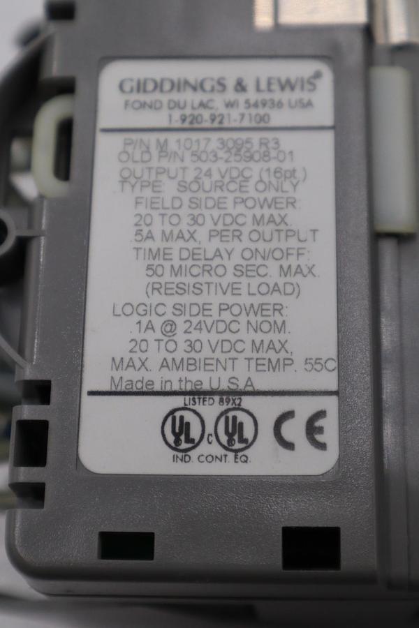 Used GIDDINGS & LEWIS DANAHER MOTION M.1017.3095 R3 / M10173095 R3 MODULE #6000