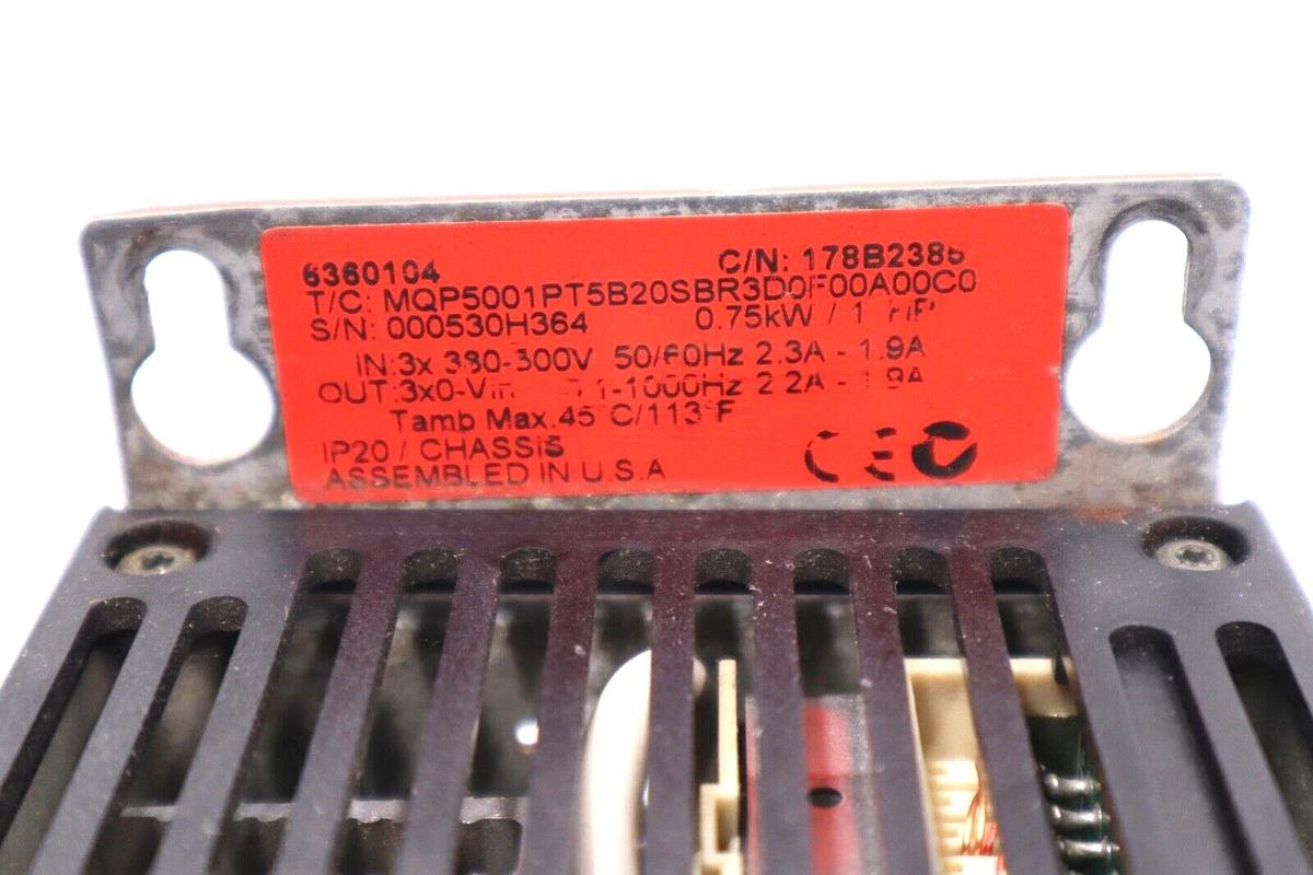 Used MARQUIP 178B2385 VFD DRIVE P20/C- ASS STOCK #2115