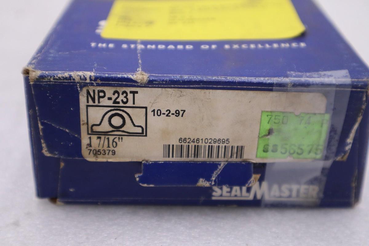 Used NEW OPEN BOX SEALMASTER Pillow Block Bearing - NP-23T STOCK 5596CC