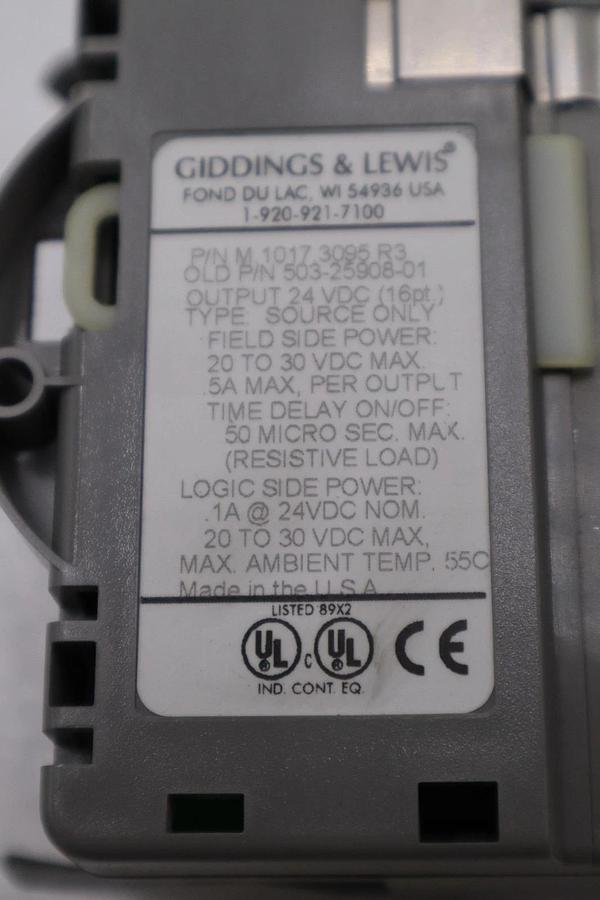 Used DANAHER MOTION M.1017.3095 R3 / M10173095 R3 GIDDINGS & LEWIS MODULE #6034