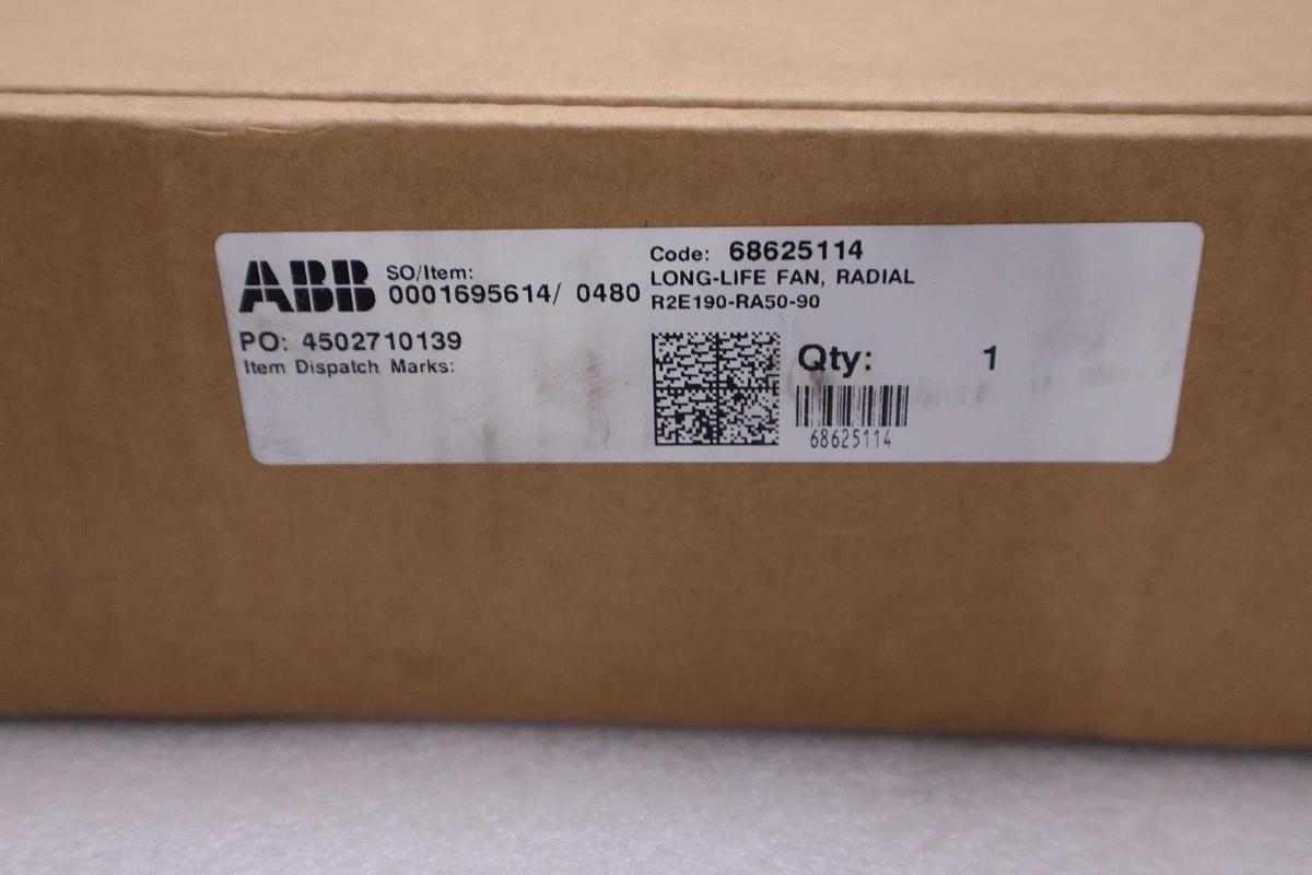 Used ABB R2E190-RA50-90/ 68625114 LONG LIFE FAN RADICAL - STOCK GF190