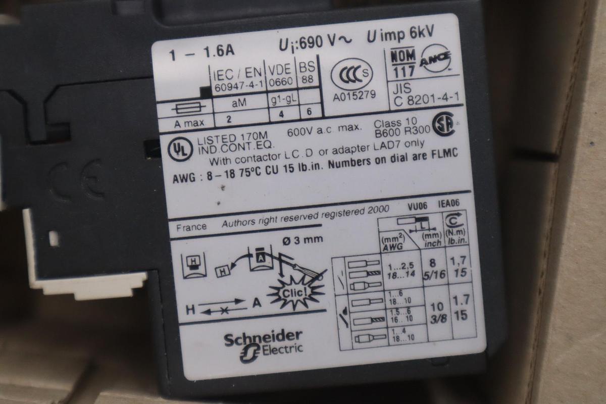 SCHNEIDER ELECTRIC LRD06 / LRD06 - NEW IN BOX - STOCK K1649A
