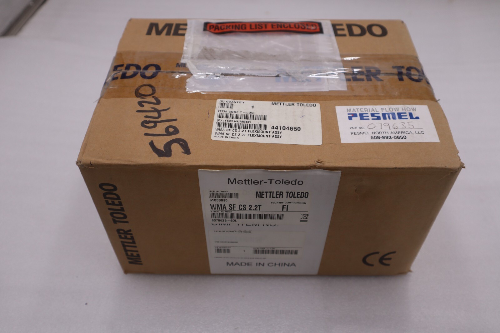 Used Mettler Toledo Flexmount WMA FF CS 2.2T w/ 0745A Load Cell NEW STOCK #G453