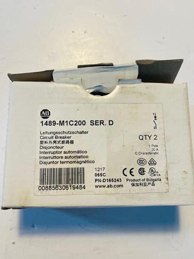 Used Allen Bradley Circuit Breaker 1489-M1C200 #K-1054