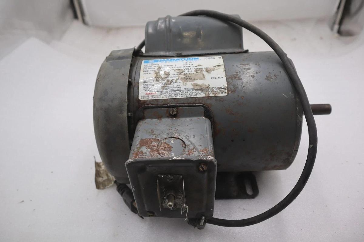 Used MARATHON ELECTRIC G354 GENERAL PURPOSE MOTOR STOCK #M-58