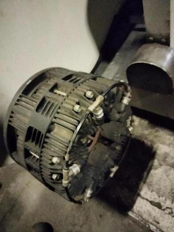 Used 60" WIDE FEEC SHAFTLESS FLOOR PICK UP UNWIND STAND 60" DIAMETER