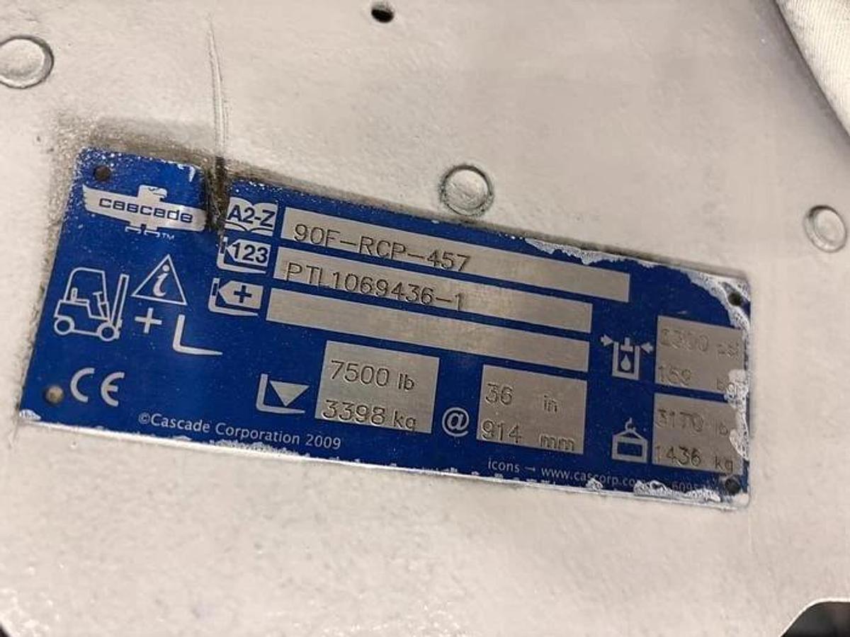 Used 72" CASCADE PAPER ROLL CLAMP MODEL 90F-RCP-457