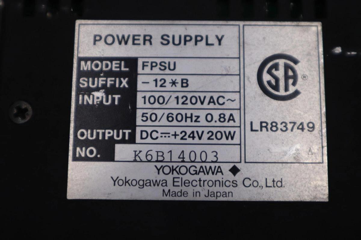Used YOKOGAWA FPSU -12*B POWER SUPPLY STOCK #K-2910-A