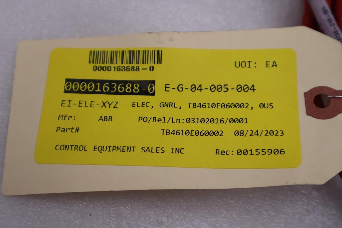 Used NEW ABB TB4610E060002 CONDUCTIVITY SENSOR STOCK G245A