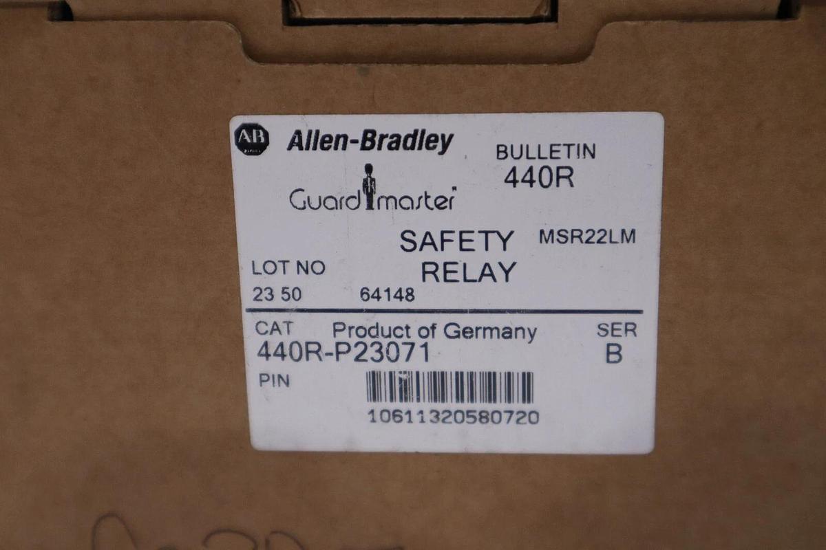 Used ALLEN BRADLEY 440R-P23071 SER. B 24VDC 3A (BR/WH) NEW IN BOX STOCK H469