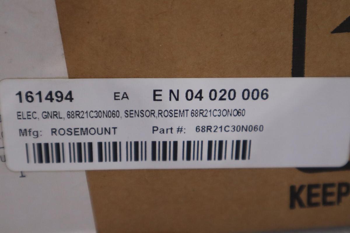 Used ROSEMOUNT 1671370 SENSOR 68R21C30N060 STOCK #G-369