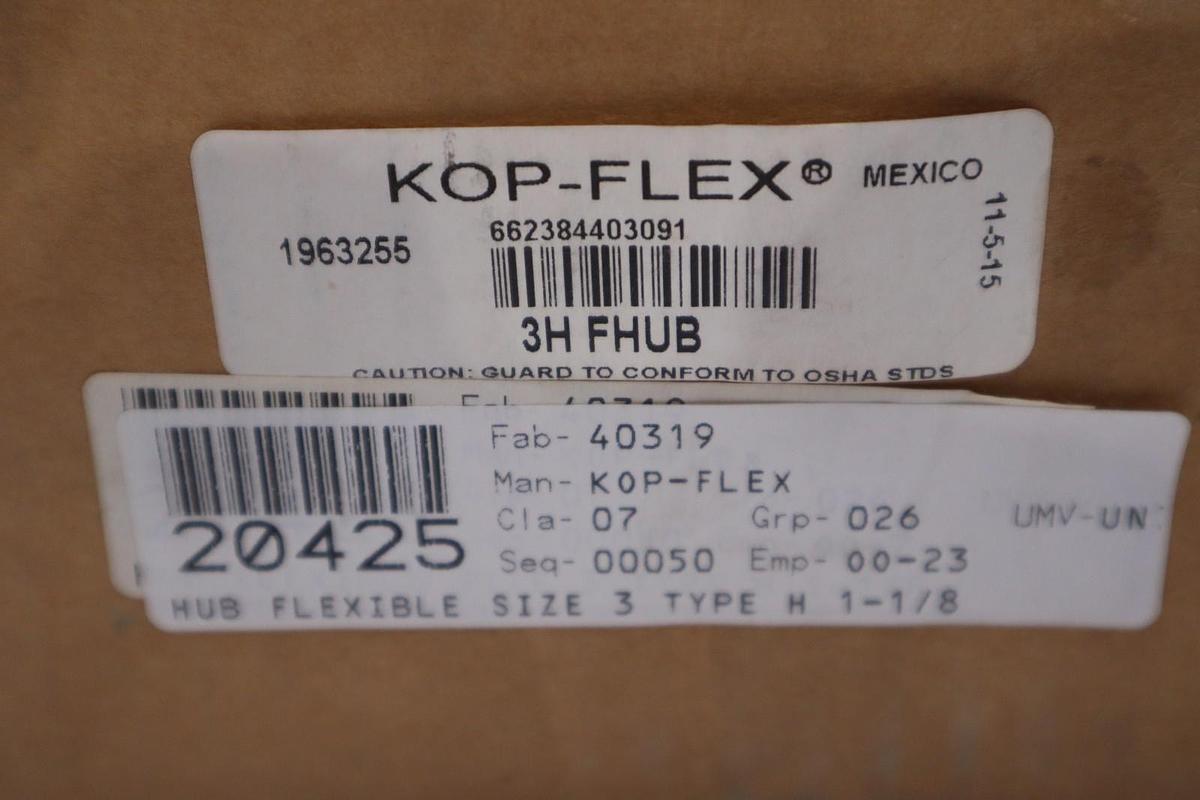 Kop-Flex 1963255 3H FHUB Gear Coupling Flex Hub - NEW - STOCK GF422A