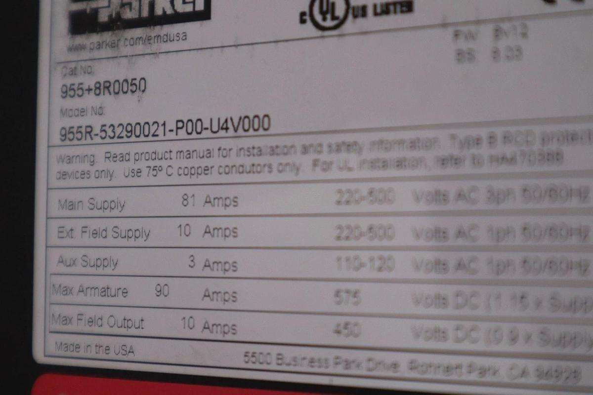 Used PARKER 955+8R0050 / 9558R0050 - NEW IN BOX - STOCK GF976