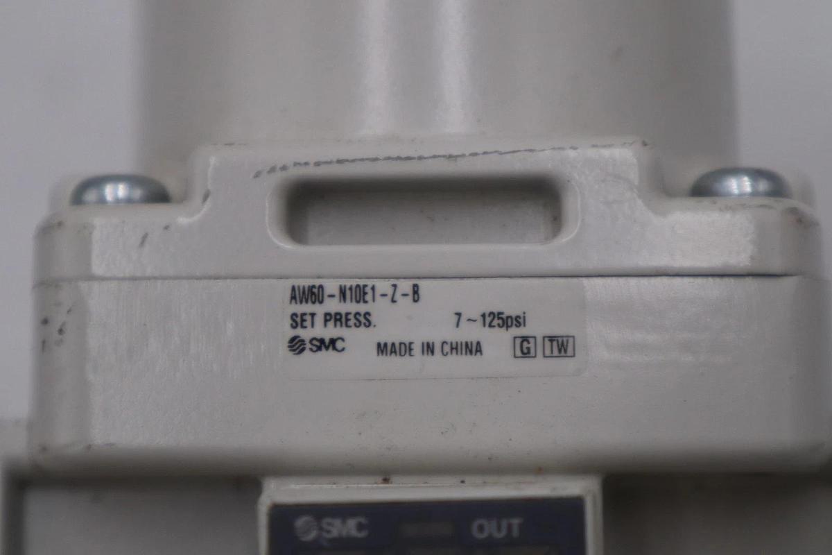 Used SMC AW60-N10E1-Z-B FILTER/REGULATOR STOCK H1513