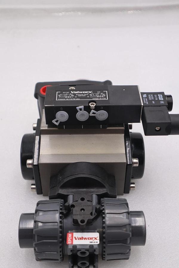 VALWORX 530163 AP063 PNEUMATIC ACTUATOR W/ 529102A SOLENOID 529910A VALVE #005-A