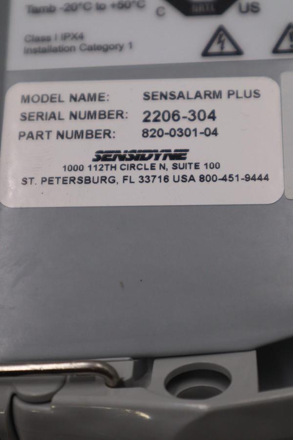 Used Sensidyne SensAlarm Plus Dual Strobes Universal Monitor 820-0301-04 NEW #G116A