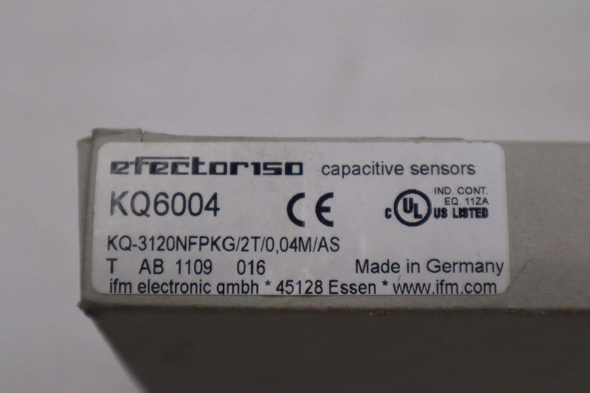 Used NEW OPEN BOX IFM Efector KQ6004 Capacitive Sensor STOCK H953A