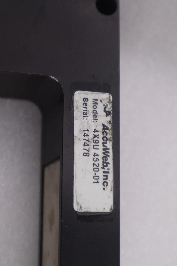 Used AccuWeb Inc EVO 150 COMPLETE WEB GUIDE SYSTEM WITH RED LION SCREEN STOCK 5120