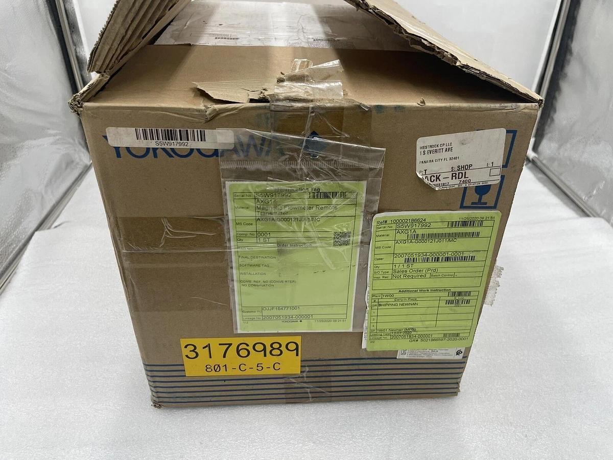 NEW YOKOGAWA ADMAG AXG MAGNETIC FLOWMETER AXG1A / AXG1A-G000121J011/MC STK 3401