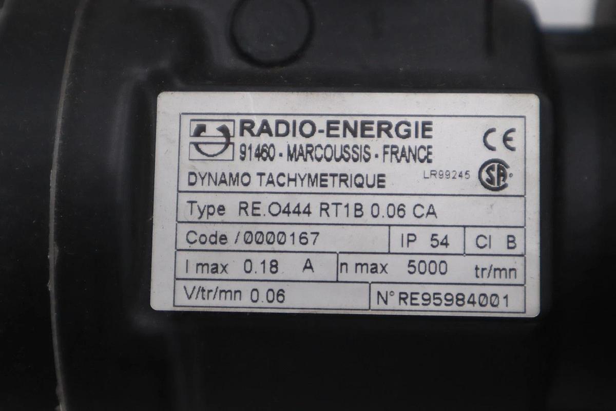 Used RADIO ENERGIE RE.O444 RT1B 0.06 CA TACHOMETER TACHOGENERATOR - STOCK 5626CC