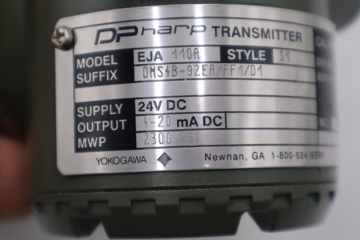 NEW YOKOGAWA DMS4B-92EA/FF1/D1 EJA 1100 PRESSURE TRANSMITTER DIFFERENTIAL #H151A