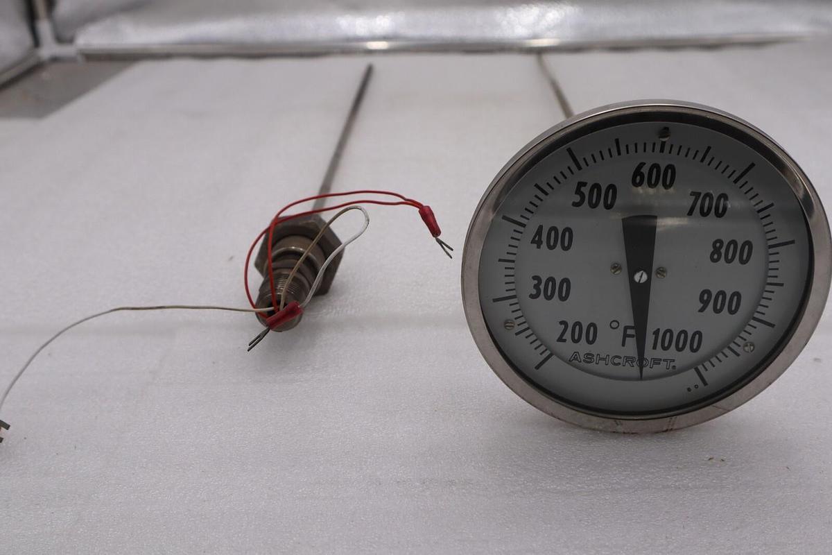 Used ASHCROFT 5'' BIMETAL THERMOMETER 50 EI60E #2352