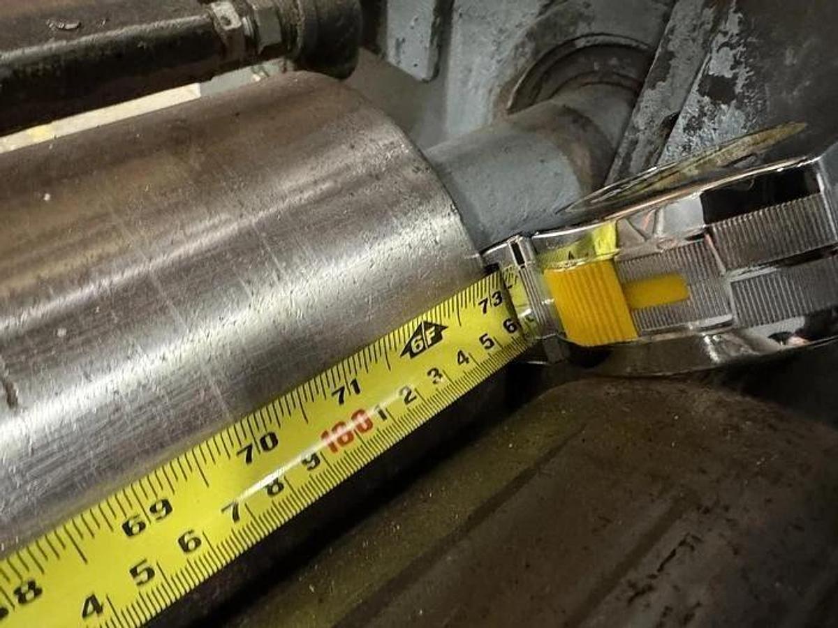 Used 72" DUSENBERY 613 COUNTER ROLL SLITTER REWINDER