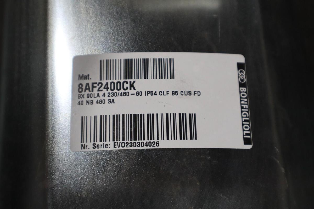 NEW BONFIGLIOLI 8AF2400CK / BX 90 L A 4 MOTOR STOCK HS-19