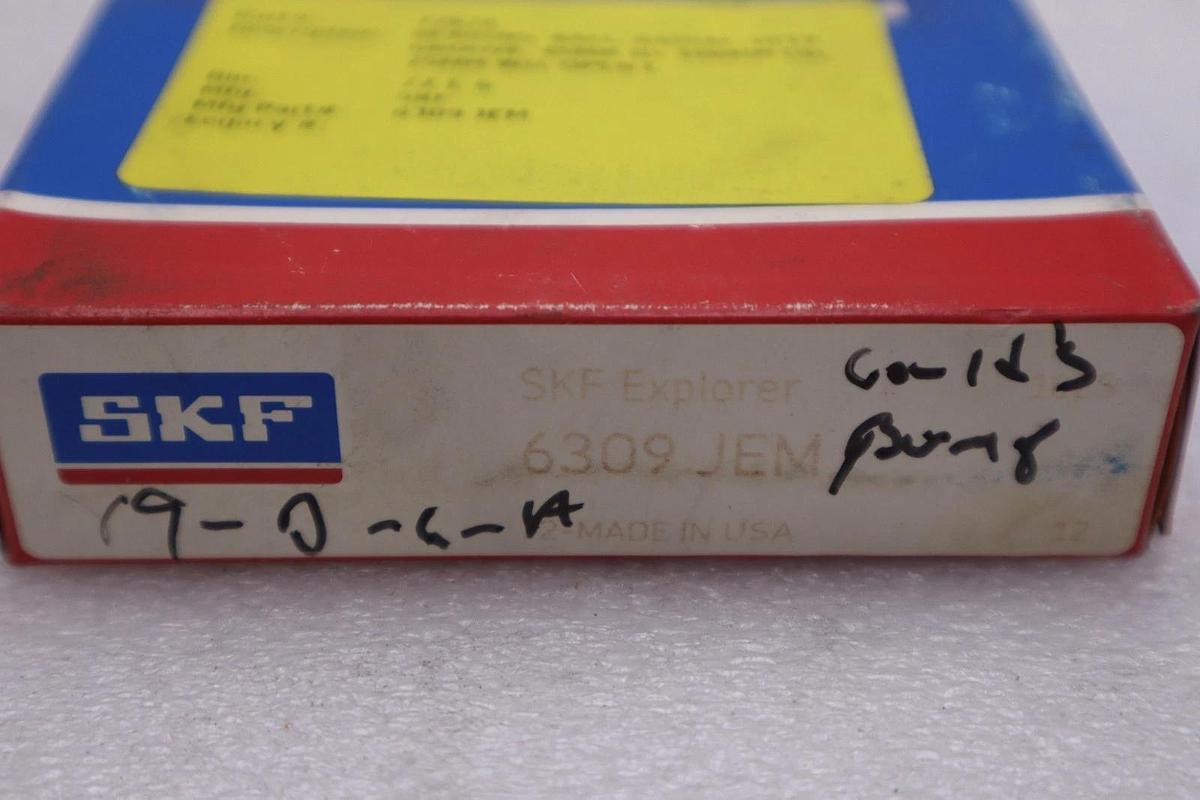 Used NEW SKF 6309 JEM Deep Groove Ball Bearing STK K4010CC