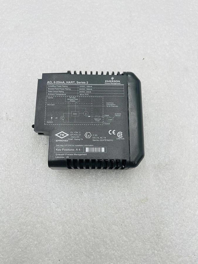 Used EMERSON DELTAV KJ3221X1-BA1 AO CARD 8 CH 4-20 MA HART SER 2 #K-2523