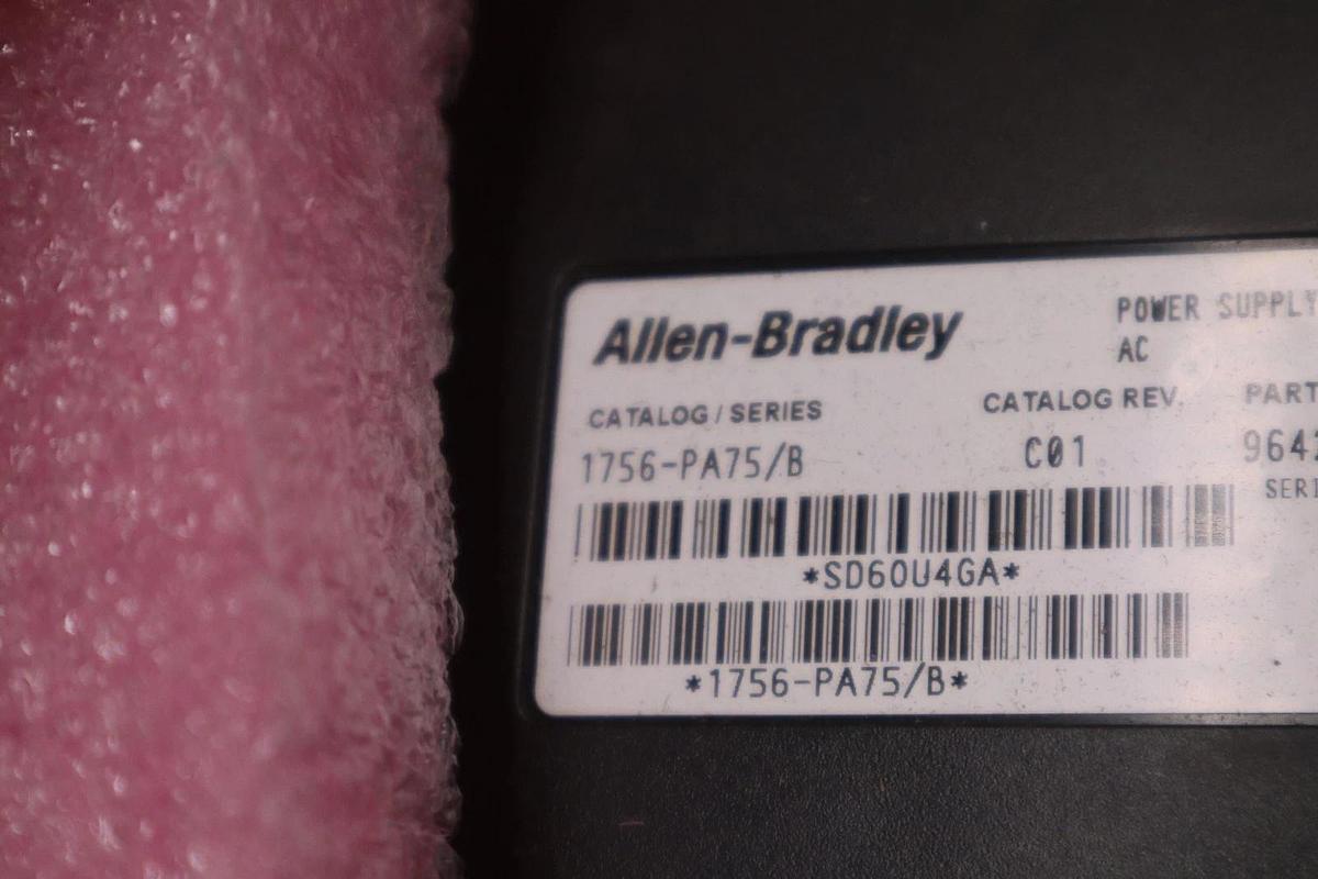 Allen-Bradley 1756-PA75 SER B PLC ControlLogix AC Power Supply AB 1756PA75 New
