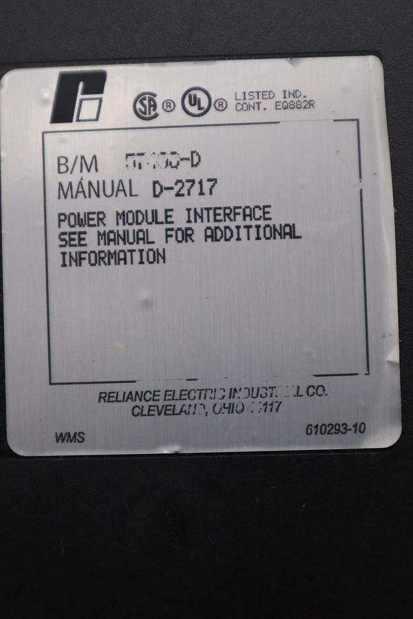 NEW Reliance 57408-C/ 0-57408-C Power Interface Module STOCK G270