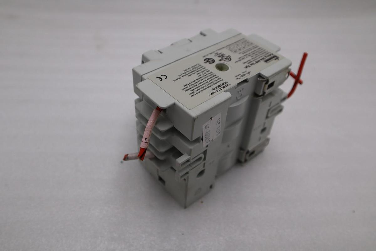 Used BUSSMANN RDF30CC-3 FUSIBLE DISCONNECT SWITCH 30A 600VAC 3PH STK H1729