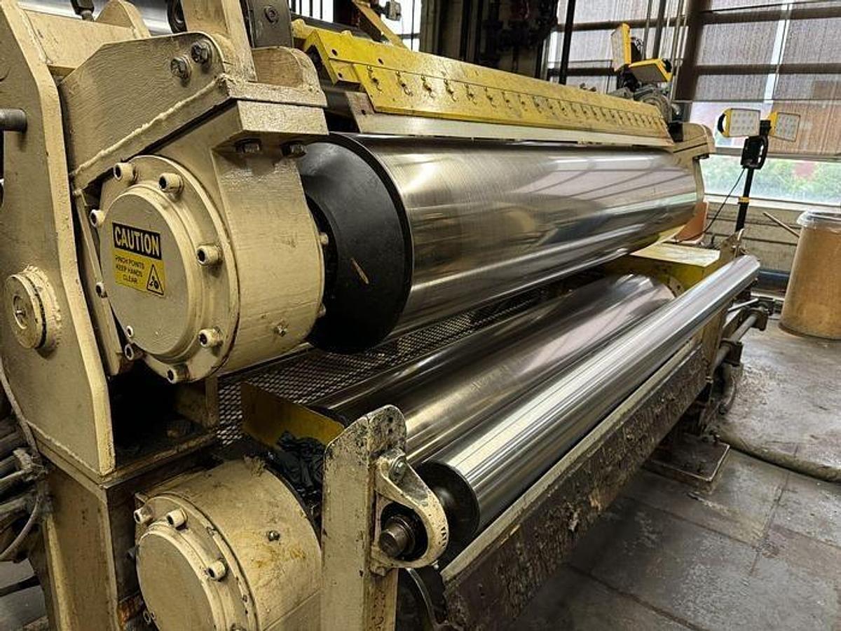 Used 68" BLACK CLAWSON 2 ROLL CALENDAR STACK