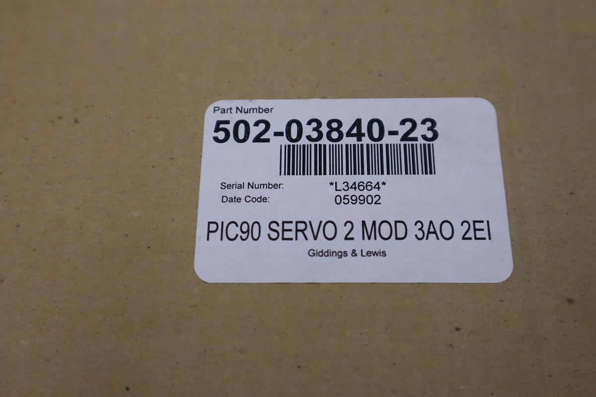 Used Giddings & Lewis 502-03840-23R2 PIC900 Programmable Industrial Computer New