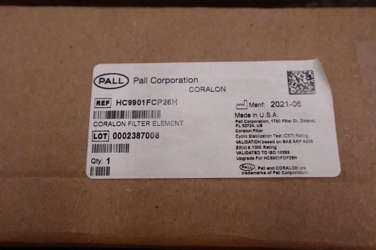 Used Original Pall HC9901FCP26H Filter 2 Microns - NEW IN BOX - STOCK HP196