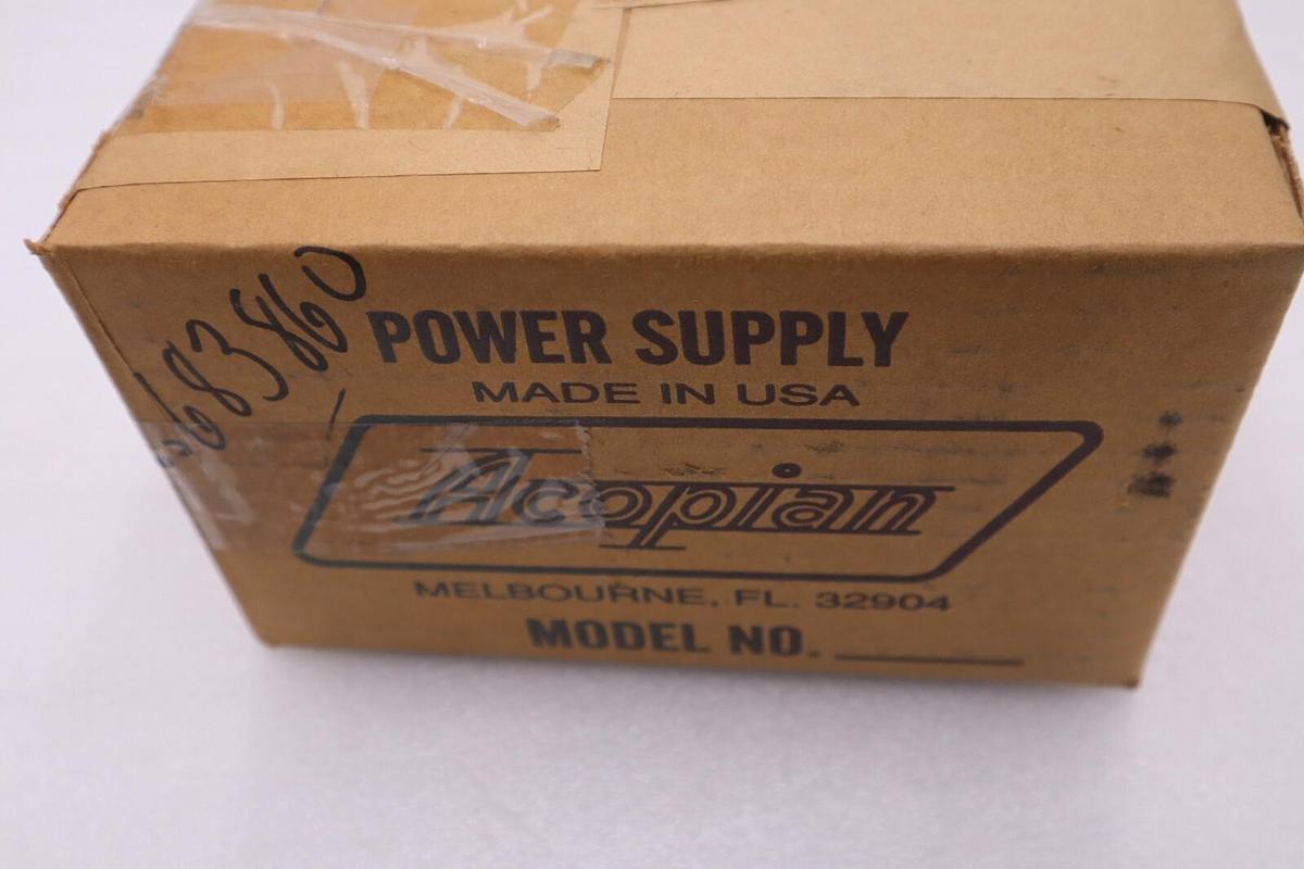 Used NEW OPEN BOX ACOPIAN UNREGULATED POWER SUPPLY 32U40 STOCK G88A