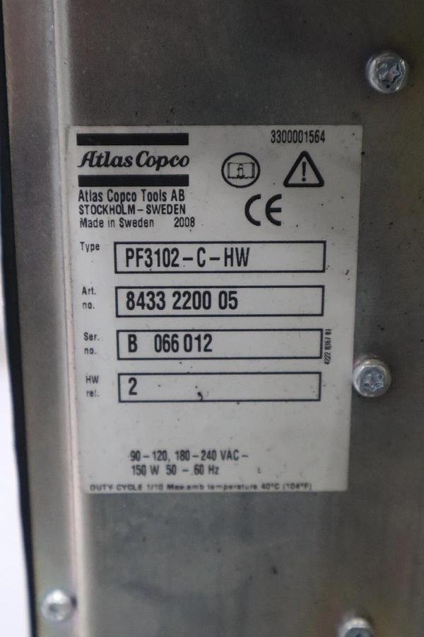 Used ATLAS COPCO PF3102-C-HW NUTRUNNER CONTROLLER STOCK 4014-A