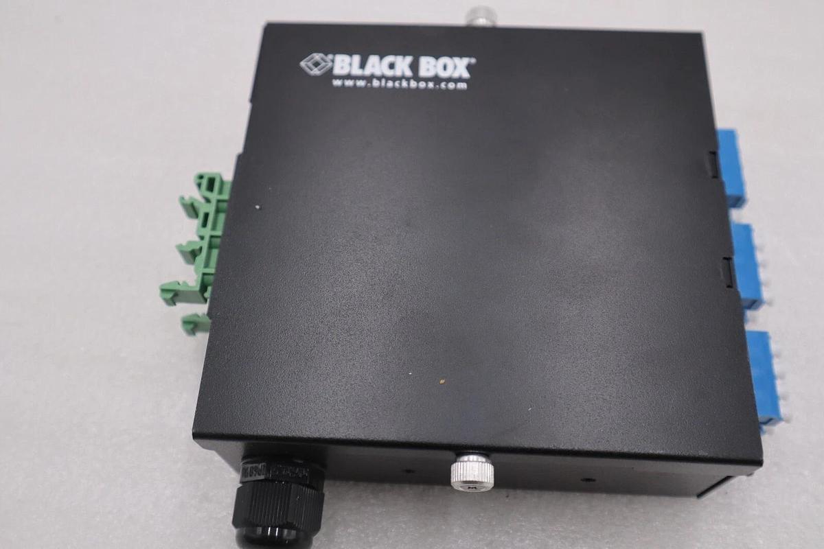 Used Black Box JPM398A JPM39 Series DIN Rail Mini Fiber Enclosure STOCK K-1117-A